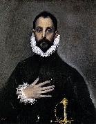 El Greco Nobleman with his Hand on his Chest France oil painting artist